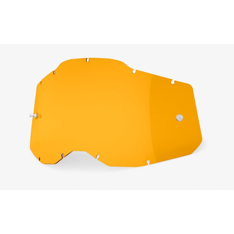Plexi 100% Racecraft 2/Accuri 2/Strata 2 jaune foncé (Anti-buée)