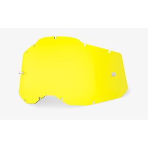 Plexi 100% Racecraft 2/Accuri 2/Strata 2 jaune (Anti-brouillard)