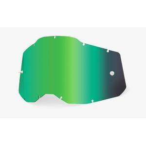 Plexi 100% Racecraft 2/Accuri 2/Strata 2 vert miroir (Anti-buée)