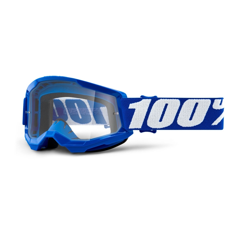 Dětské motokrosové brýle 100% STRATA 2 modré (čiré plexi)