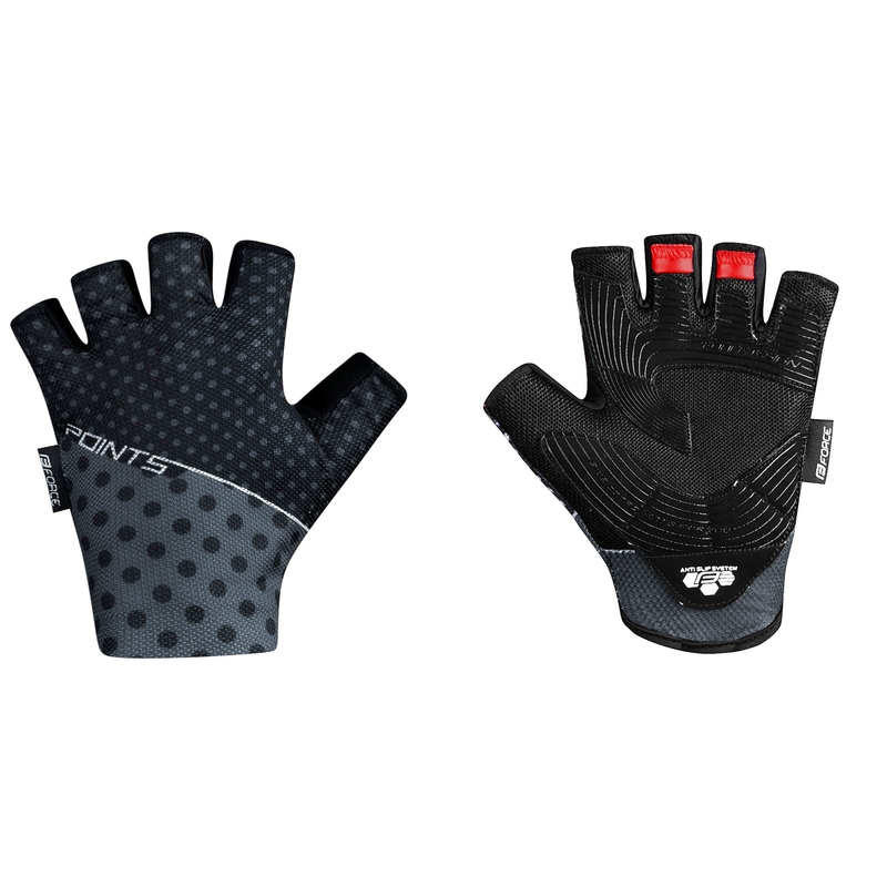 Gants FORCE Points noir-gris soldes