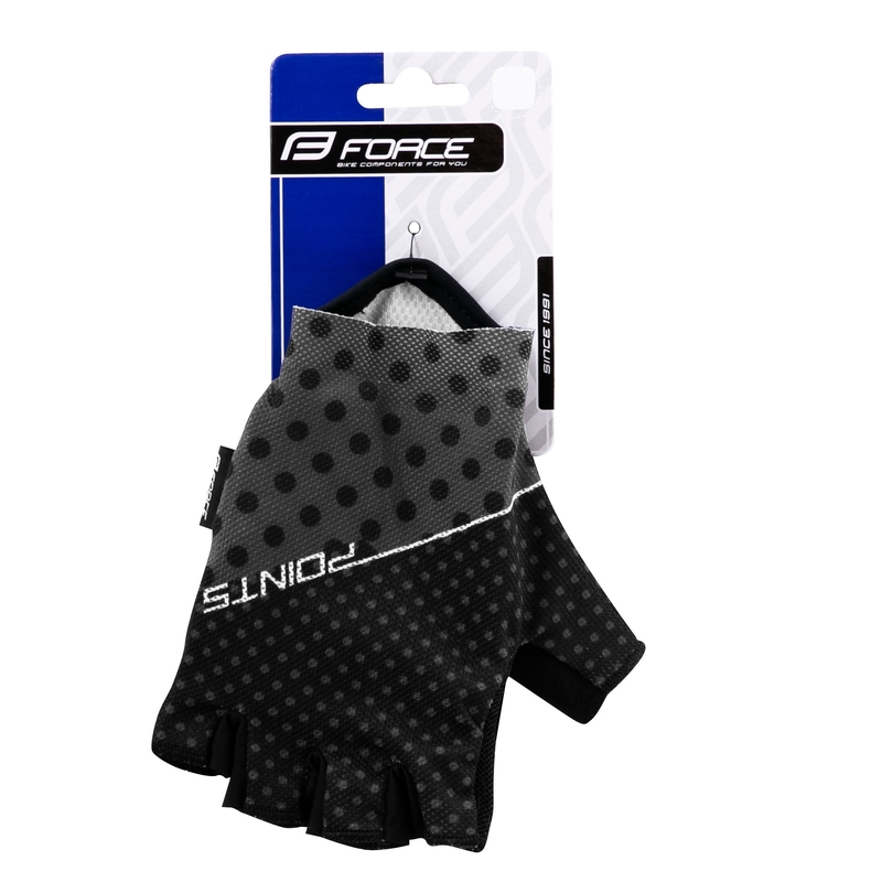 Gants FORCE Points noir-gris soldes