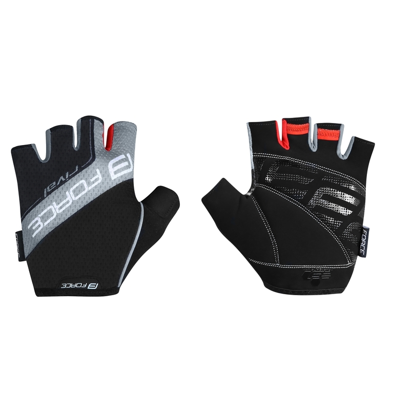 Gants FORCE Rival noir-gris soldes