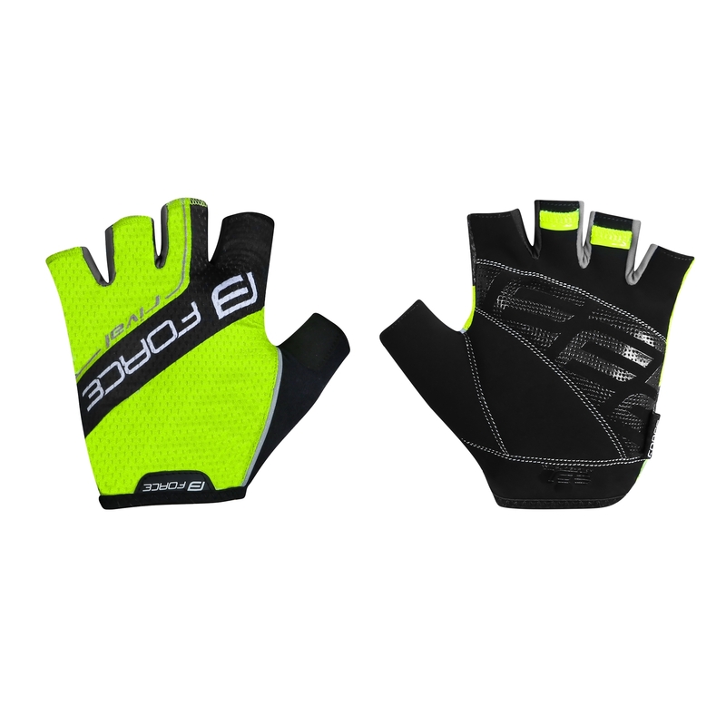 Gants FORCE Rival noir-jaune fluo soldes