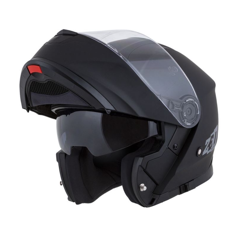 Casque de moto rabattable ZED F18 noir mat