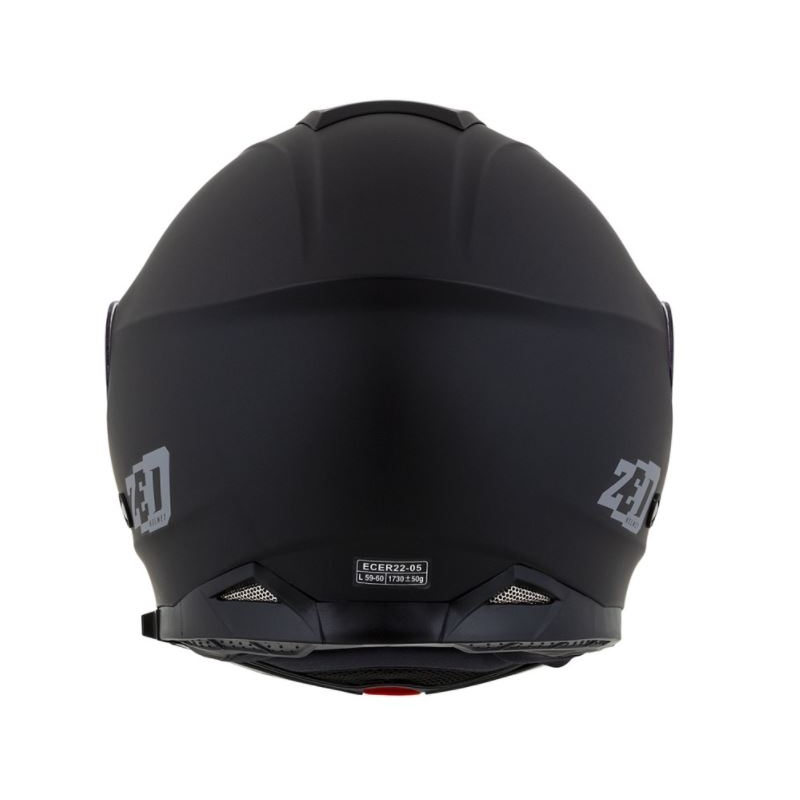 Casque de moto rabattable ZED F18 noir mat