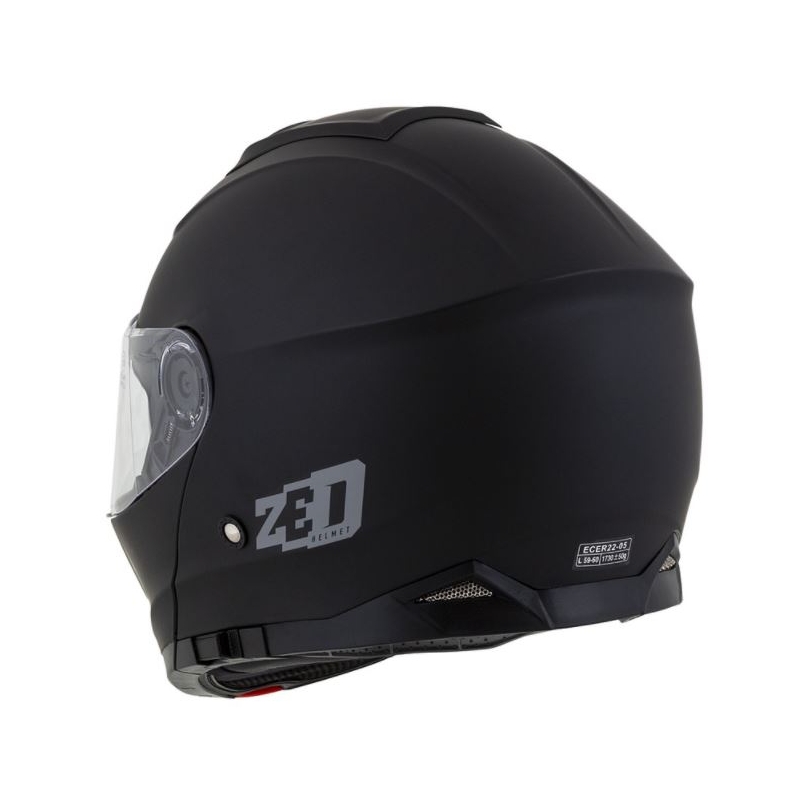 Casque de moto rabattable ZED F18 noir mat