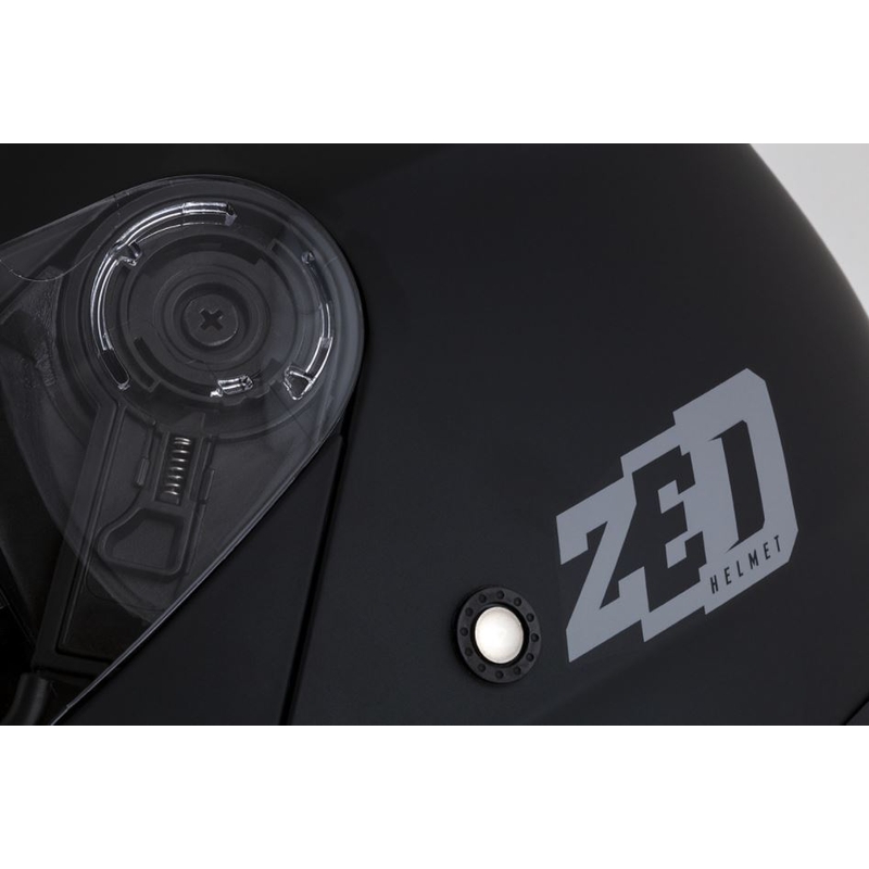 Casque de moto rabattable ZED F18 noir mat