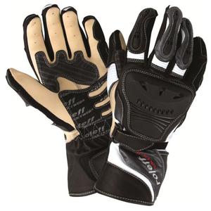 Gants moto Roleff Sachsenring noir et blanc