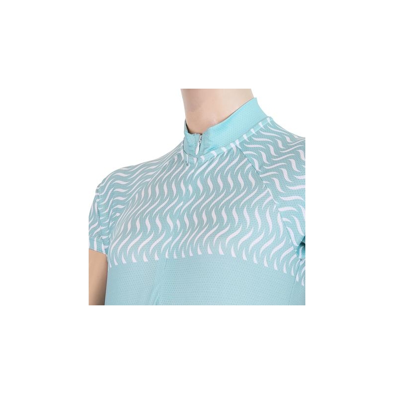 Maillot femme Sensor Wave light green - manches courtes soldes