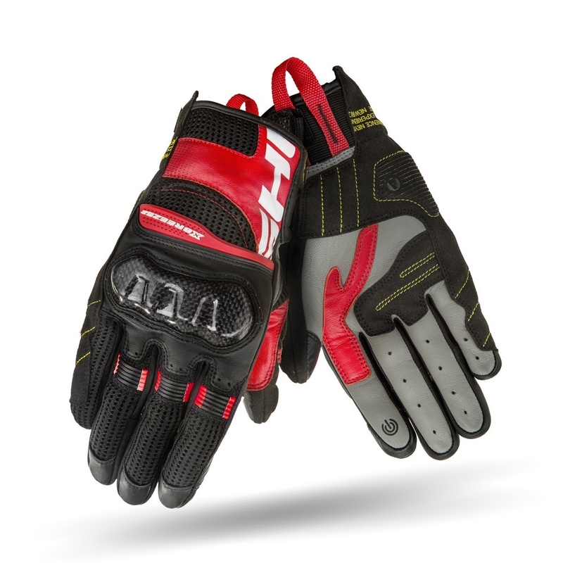 Gants moto Shima X-Breeze 2 noir-rouge