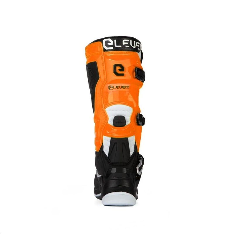 Bottes de moto Eleveit X-Legend noir-orange-blanc soldes