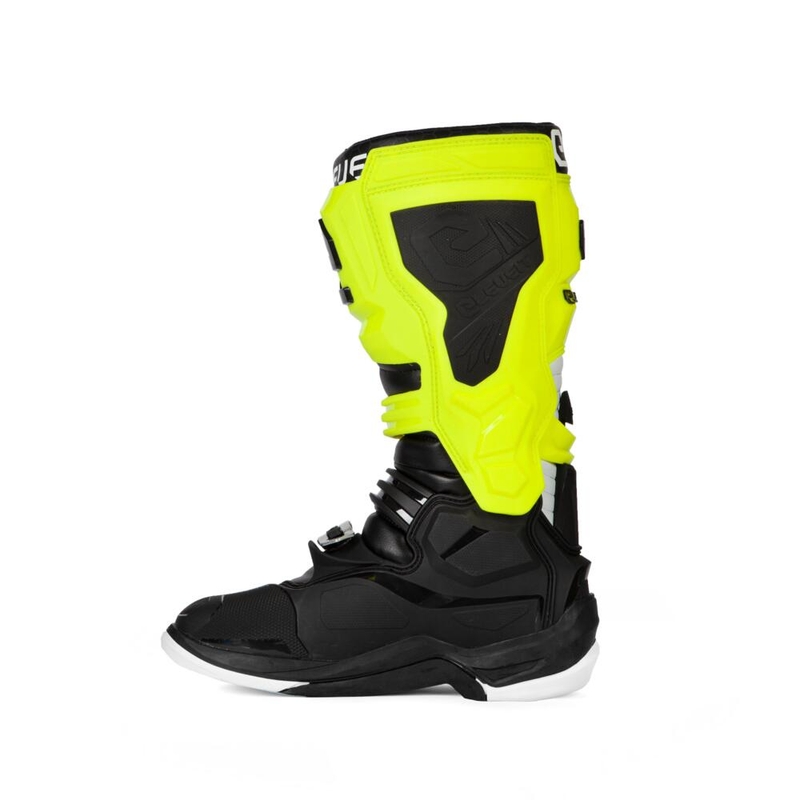 Bottes de moto Eleveit X-Legend noir-jaune fluo-blanc soldes