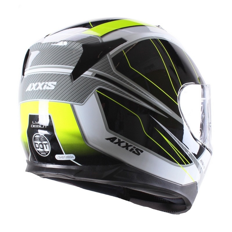 Přilba na motorku Axxis Debut černo-fluo žlutá