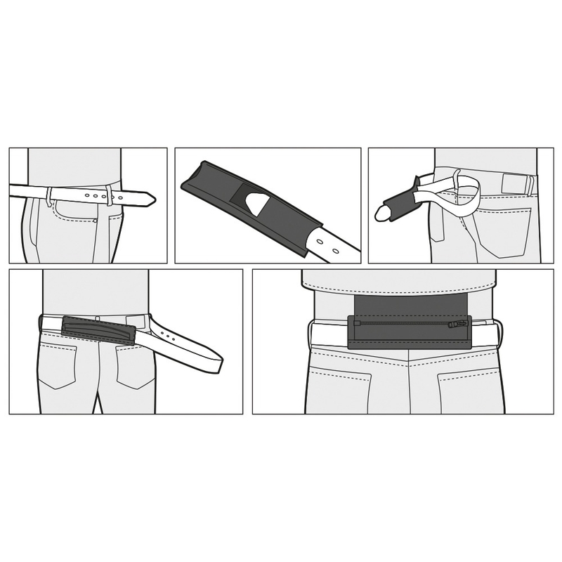 Ceinture pour attacher le pantalon à la veste Oxford noir