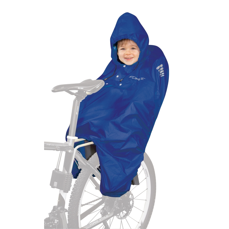 Dětská pláštěnka na kolo FORCE Poncho modrá výprodej