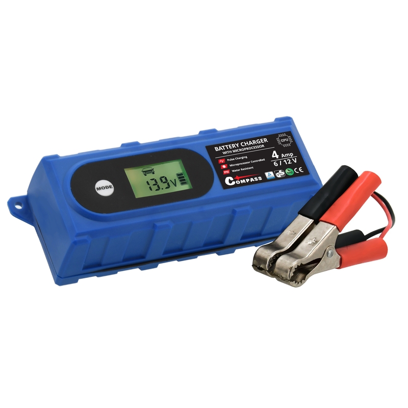 Nabíječka baterií s LCD display 6/12V 3,8 Amp