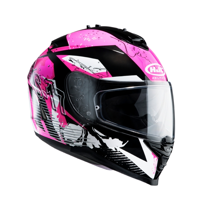 Integrální přilba na motorku HJC IS-17 Pink Rocket MC8 výprodej