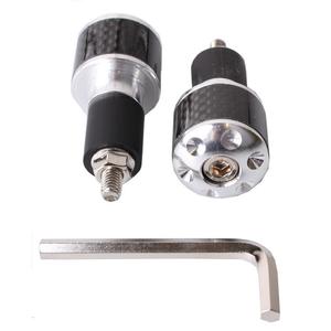 Embouts de guidon R-TECH argent