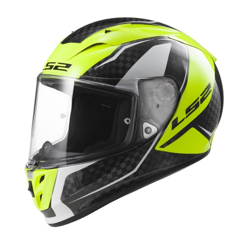 Přilba na motorku LS2 FF323 ARROW C FURY CARBON žlutá výprodej