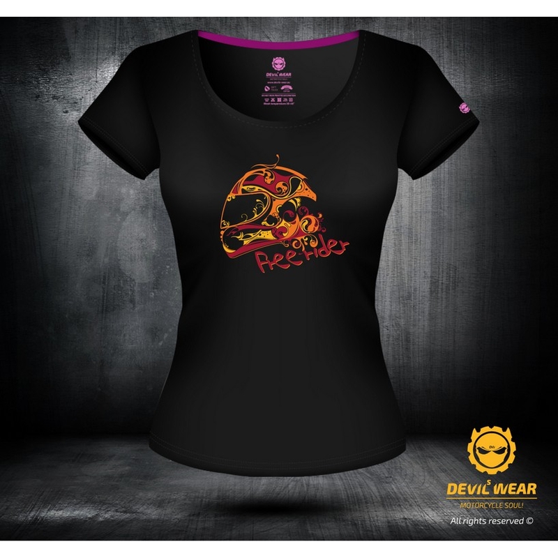 Dámské triko Devils Wear - Free Rider Helmet
