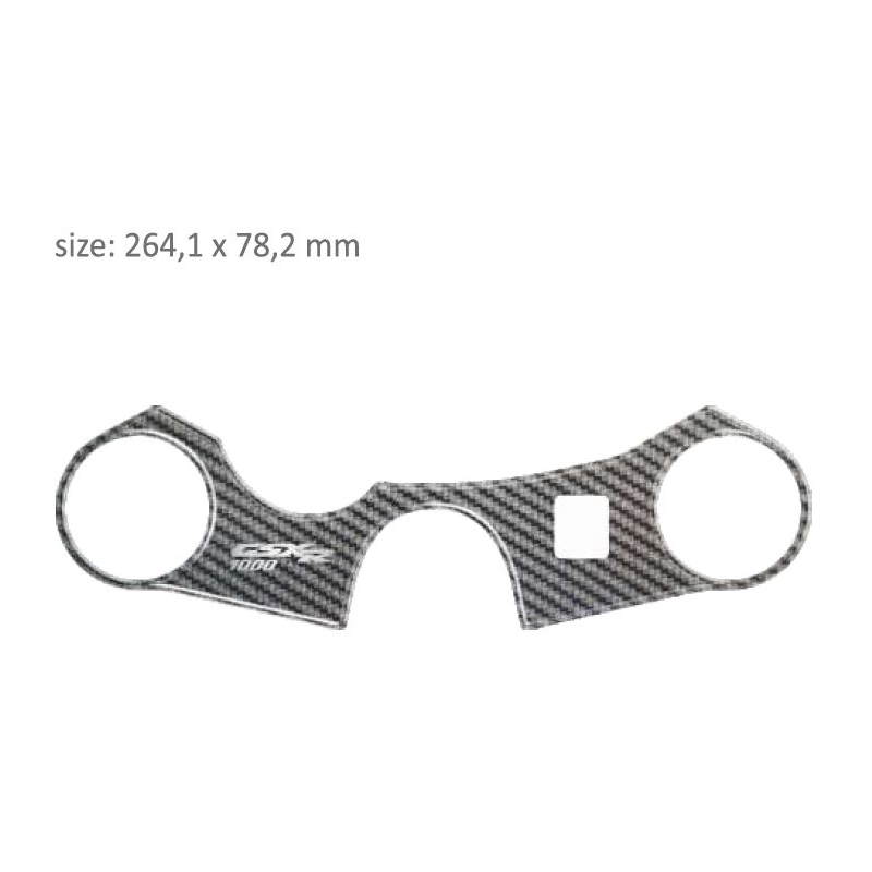 Revêtement de lunettes en carbone imprimé - Suzuki GSXR 1000 (07-08)