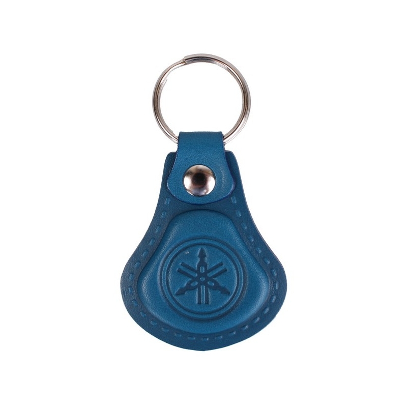 Porte-clés en cuir Yamaha bleu
