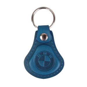 Porte-clés en cuir BMW bleu