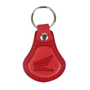 Porte-clés en cuir Honda rouge