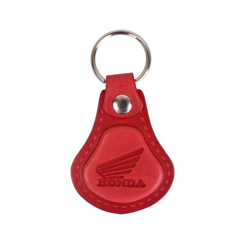 Porte-clés en cuir Honda rouge