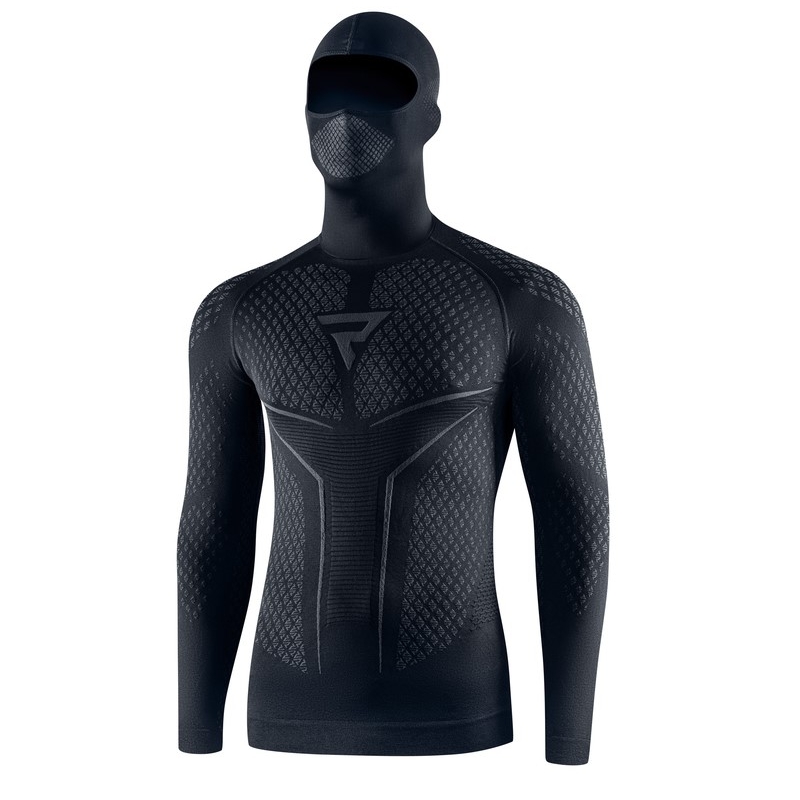 T-shirt thermique Rebelhorn Therm II 2in1 noir-gris