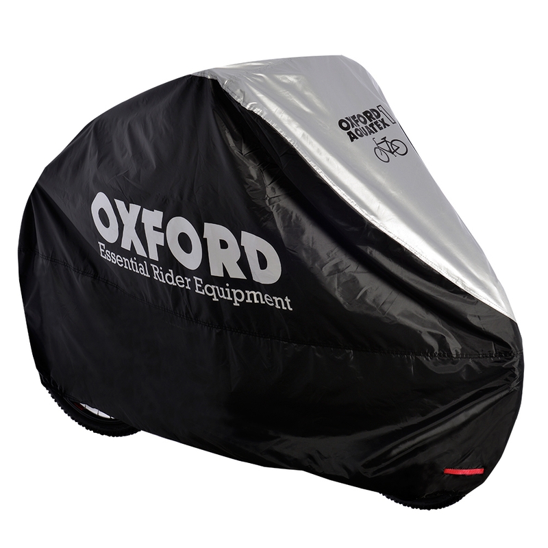 Bâche à vélo Oxford Aquatex noir-argenté