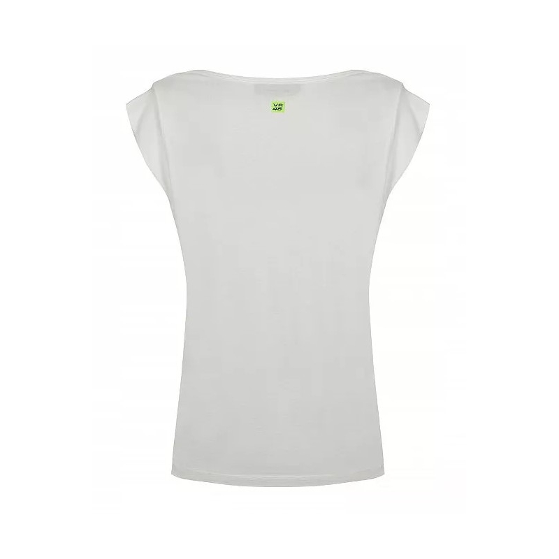 T-shirt femme VR46 Valentino Rossi blanc