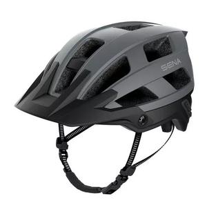 Casque de vélo avec casque SENA M1 gris mat