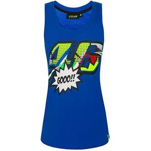 Débardeur femme VR46 Valentino Rossi POP ART bleu