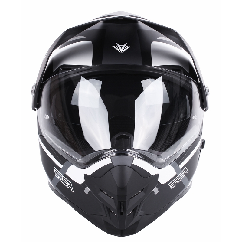 Casque d'enduro RSA MX-01 EVO noir-blanc-gris soldes