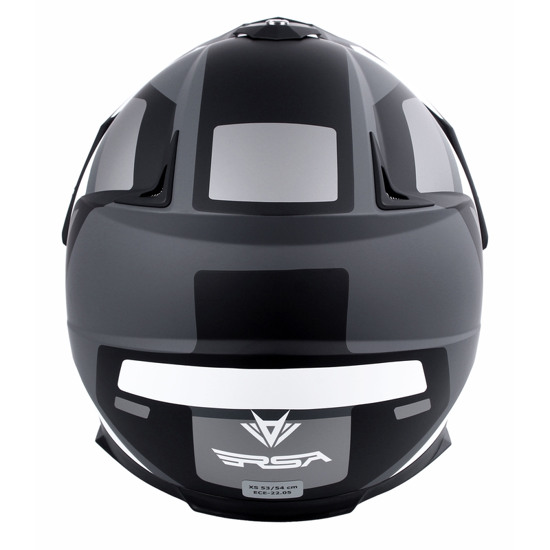 Casque d'enduro RSA MX-01 EVO noir-blanc-gris soldes