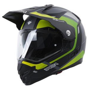 Casque d'enduro RSA MX-01 EVO noir-gris-vert fluo