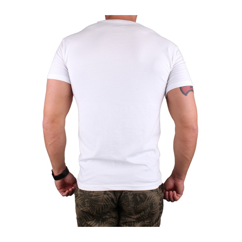 T-shirt s motivem MotoZem Ride your life blanc soldes