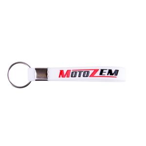 Porte-clés MotoZem blanc