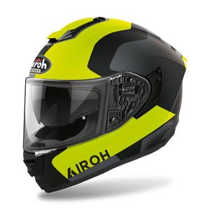 Casque moto intégral Airoh ST.501 Dock 2022 jaune fluo mat soldes