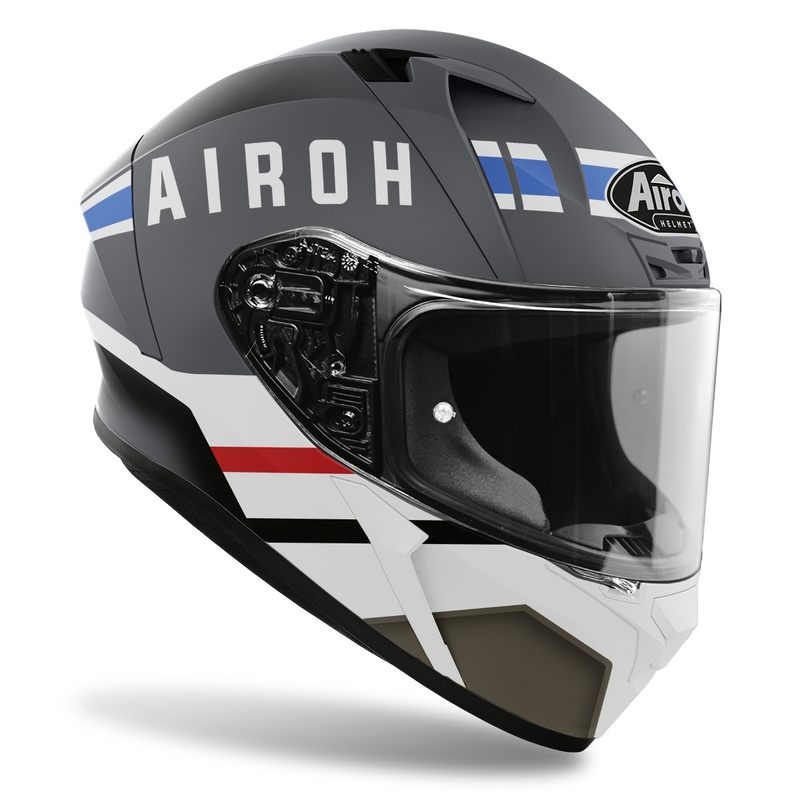 Integrální přilba na motorku Airoh Valor Craft 2022 bílo-šedá matná