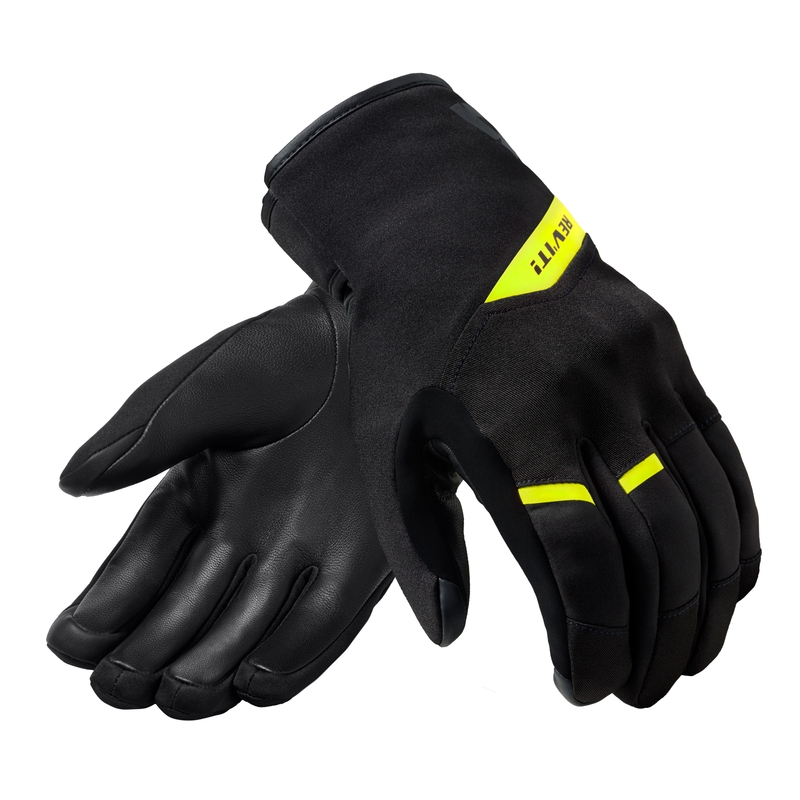 Gants moto Revit Grafton H2O noir-jaune fluo