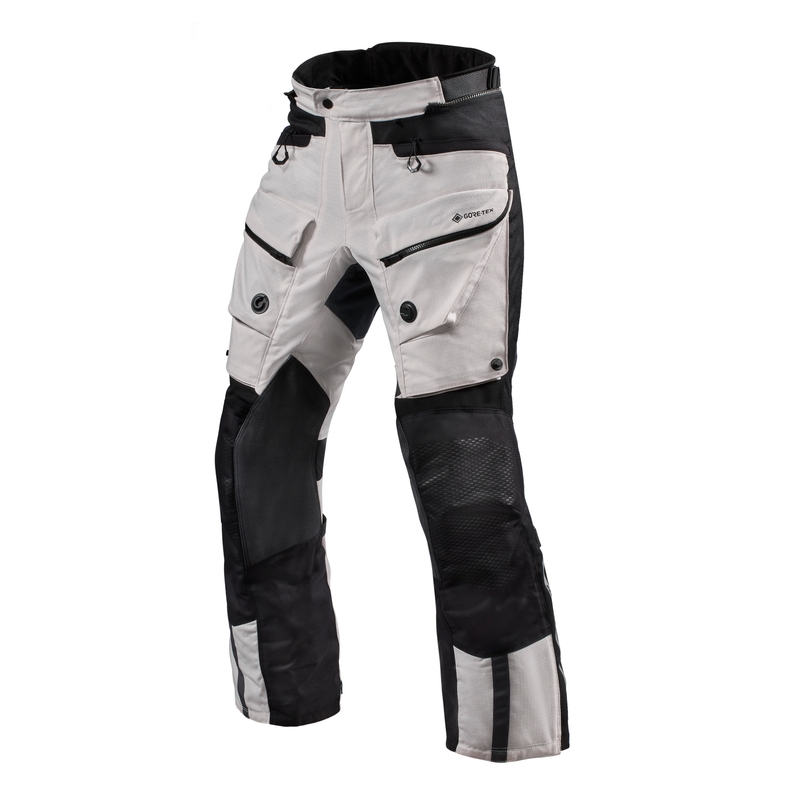Pantalon moto Revit Defender 3 GTX argent/noir court