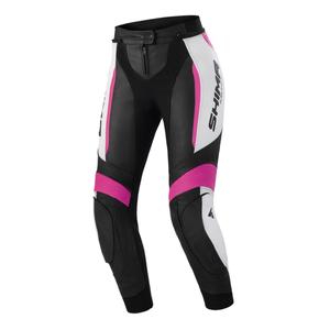 Pantalon de moto Shima Miura 2.0 noir, blanc et rose pour femmes