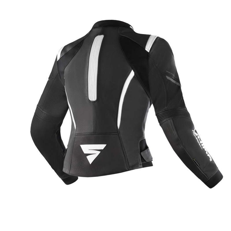 Veste de moto Shima Miura 2.0 noir et blanc pour femme