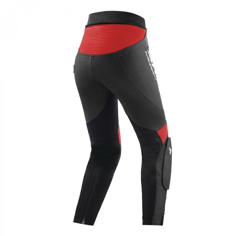 Pantalon de moto Shima Miura 2.0 noir/rouge pour femme