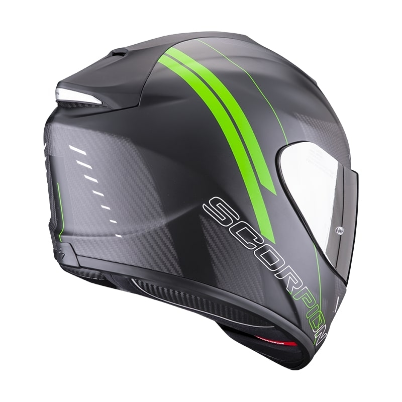Casque moto intégral Scorpion EXO-1400 Carbon Air Drik noir-vert mat