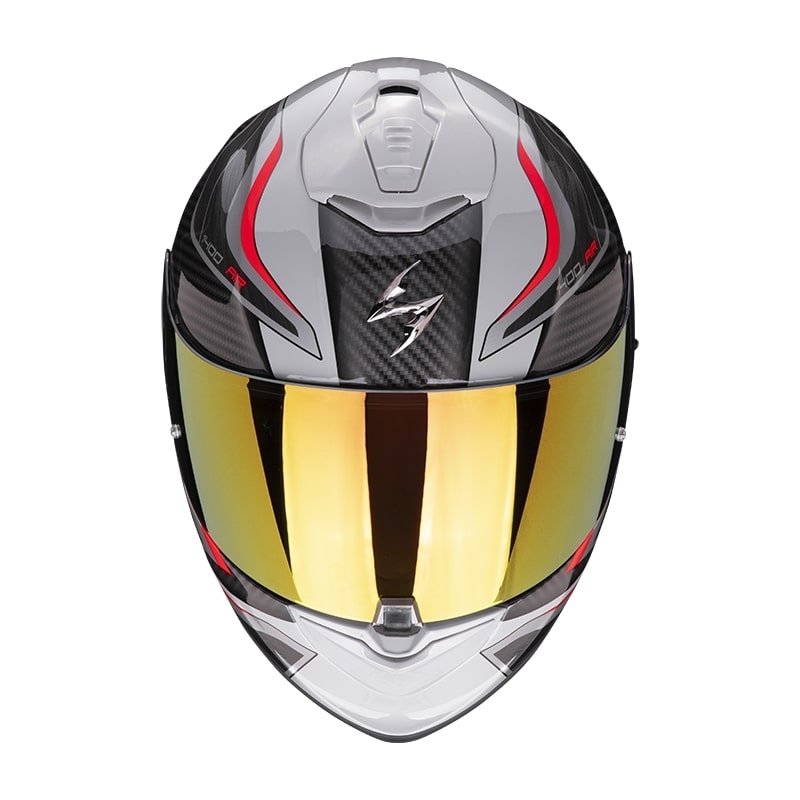 Casque moto intégral Scorpion EXO-1400 Air Attune gris-noir-rouge soldes