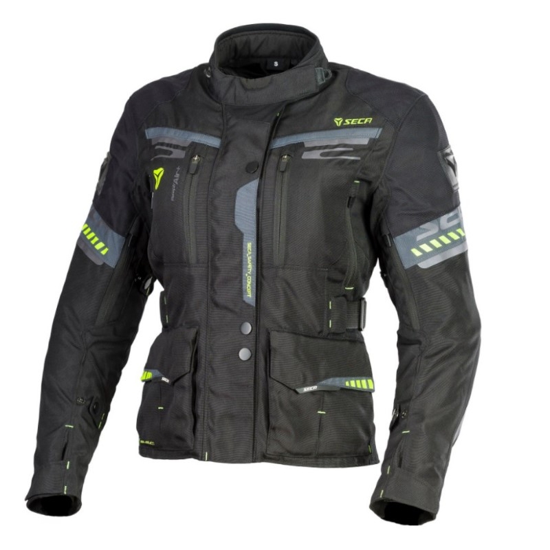 Veste moto femme SECA Arrakis II noir soldes